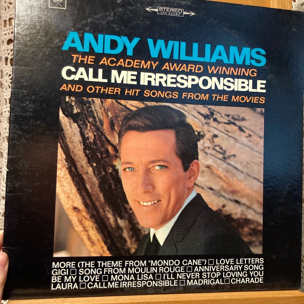Andy Williams Movie Songs Music Album Record Vintage